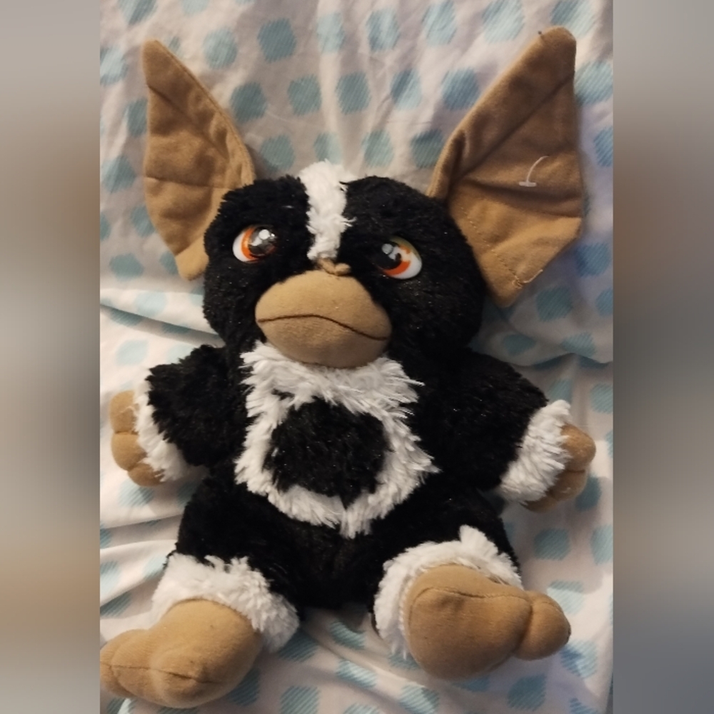 Toy Factory Gremlins Black White Stripe Evil Mogwai Mohawk Stuffed Plush Doll